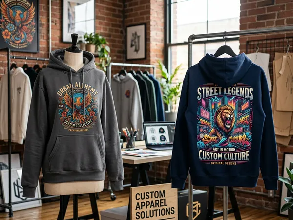 Sudaderas con estampado DTF para graduaciones y empresas